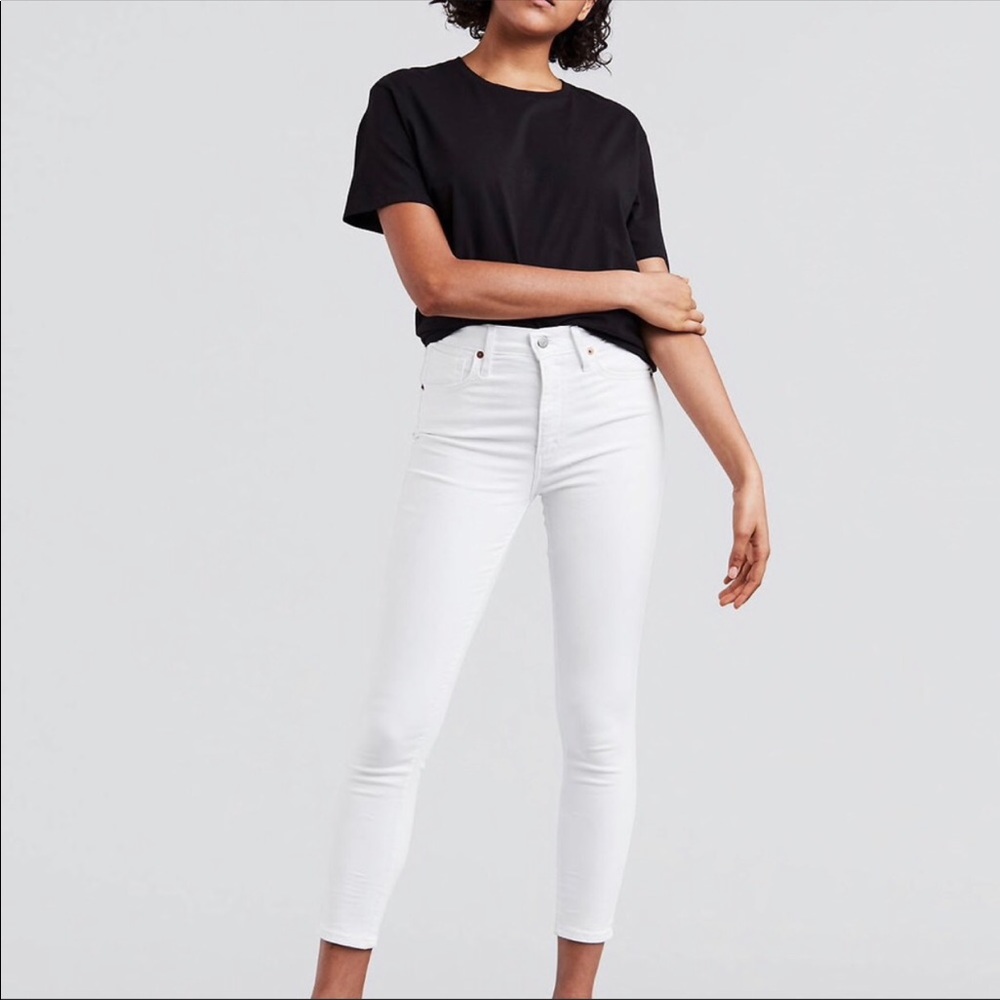 Women’s Levi’s White High Waisted Skinny Jeans